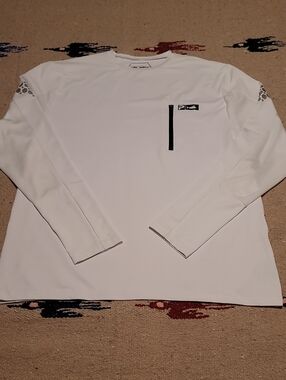 Pelagic Aeroflex Tek White Long Sleeve Sun Performance Fishing Shirt